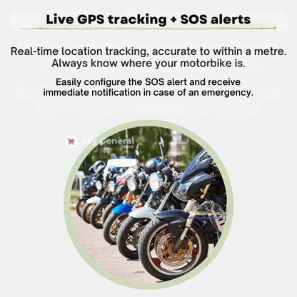 GPS Tracker for Motorcycles | Waterproof, Magnetic & No Subscription Required for Global Tracking
