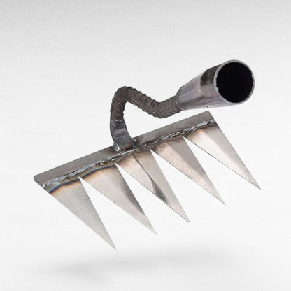 Steel Lawn Rake with Durable Steel Tines for Efficient Lawn Care and Yard Cleanup