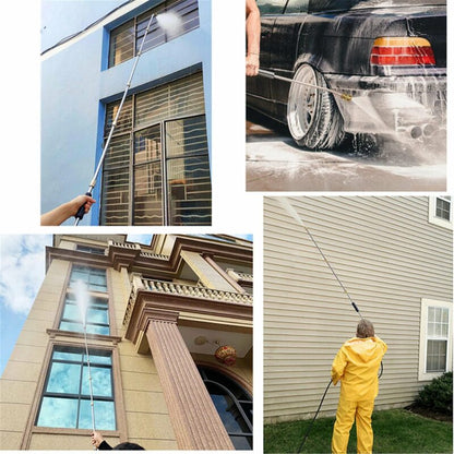 Telescoping High Pressure Washer Wand Set | 4000 PSI, 7 Nozzle Tips & Ideal for Gutter, Roof, and Wall Cleaning