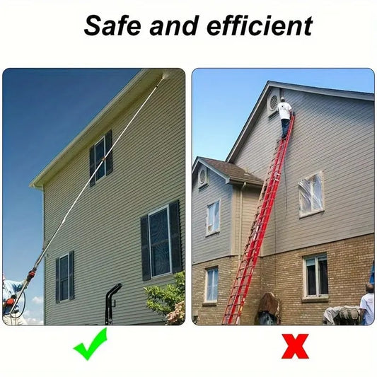 Telescoping High Pressure Washer Wand Set | 4000 PSI, 7 Nozzle Tips & Ideal for Gutter, Roof, and Wall Cleaning