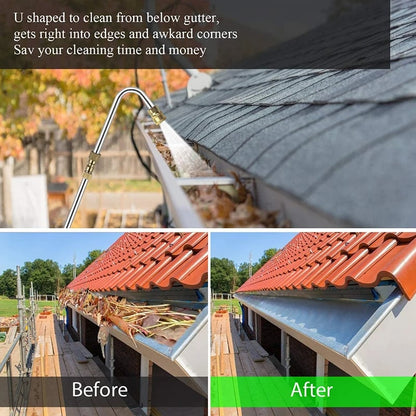 Telescoping High Pressure Washer Wand Set | 4000 PSI, 7 Nozzle Tips & Ideal for Gutter, Roof, and Wall Cleaning