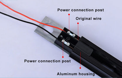 LED Flush Mount Tubular Track Lighting - 3/4/5 Light Fixture for Kitchen, Living Room & Home Office