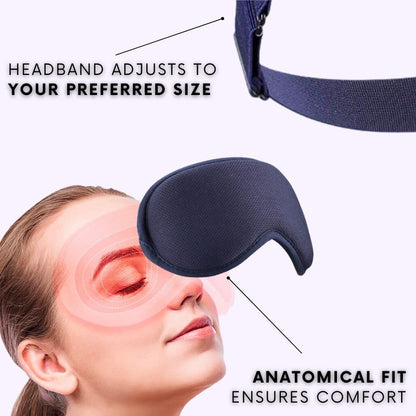 OptiSoothe™ Warm Eye Mask for Dry Eyes | USB Heated Dry Eyes Sleeping Mask
