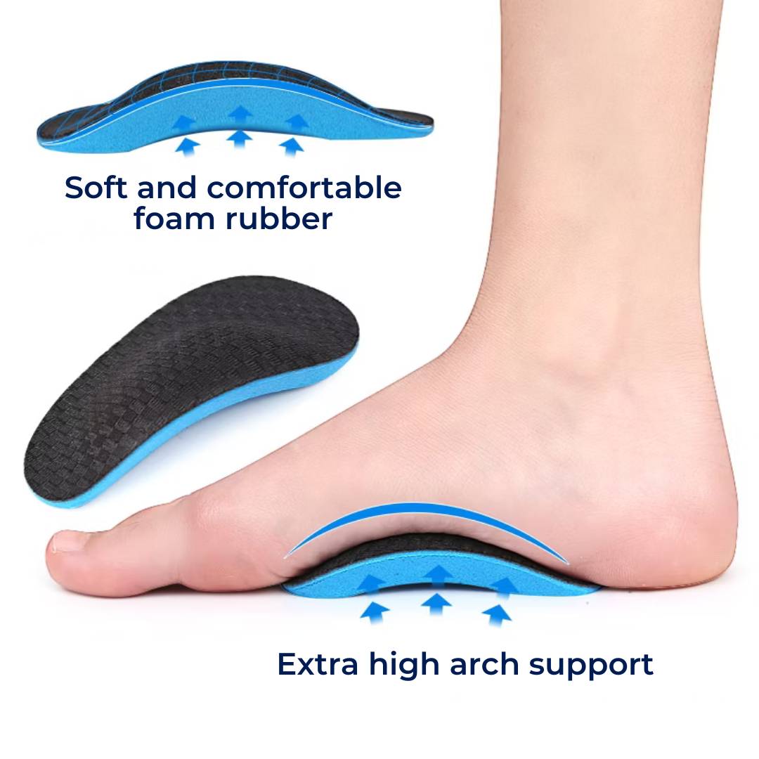 High Arch Support Shoe Inserts | Soft EVA Foam for Pain Relief & Comfort in Everyday Wear