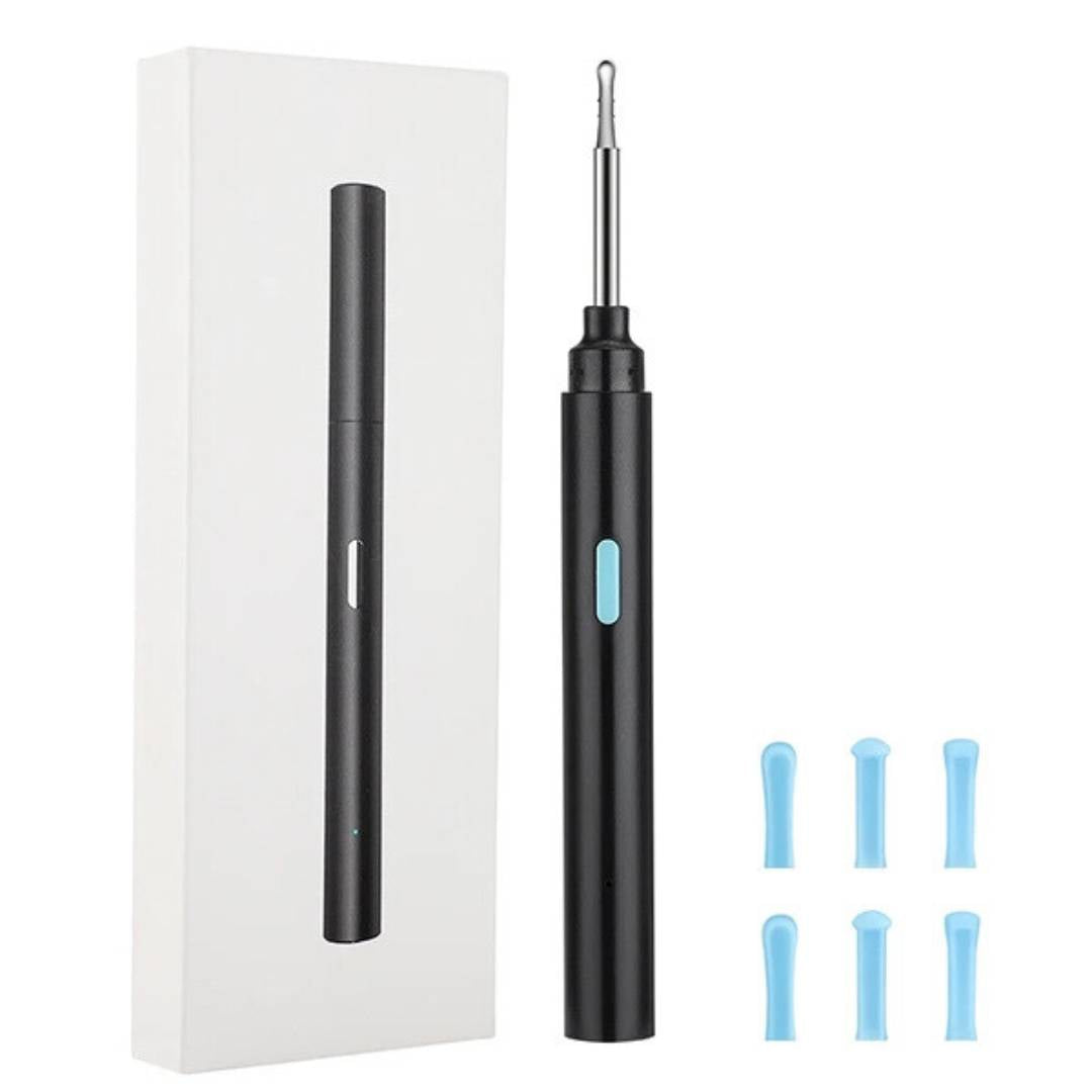 Ear Wax Removal Tool with Camera | Smart Otoscope Ear Cleaner | HD Visual Endoscope with 6 LEDs | Wi-Fi App