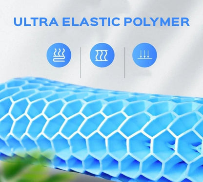 Orthopedic Gel Seat Cushion | Pressure Relief, Tailbone & Lower Back Support for Office Chair, Car & Wheelchair Use