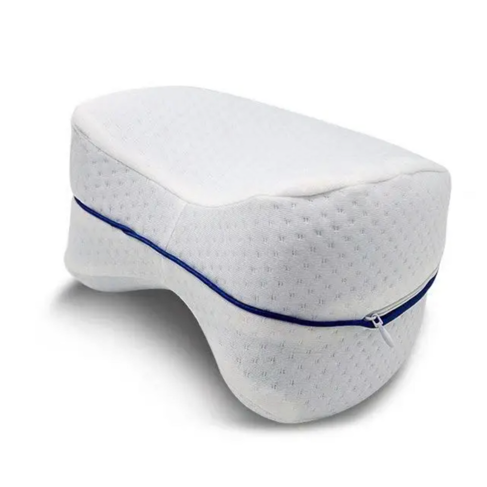 Orthopedic Knee Pillow for Side Sleepers | Triangular Shape, Memory Foam & Ideal for Back and Thigh Relief