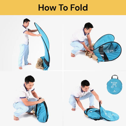 4-Person Family Pop-Up Beach Tent with UV Protection for Camping, Outdoor Activities & Festivals