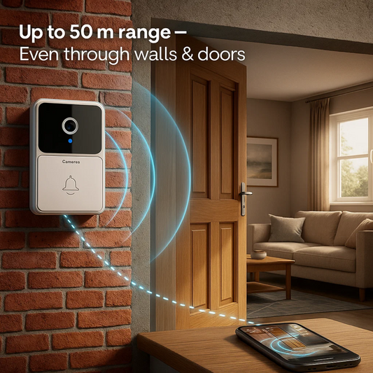 Smart Video Doorbell Camera | HD Wireless Ring Doorbell Camera with Two-Way Audio & Motion Detection – Best Doorbell Camera Canada Without Subscription