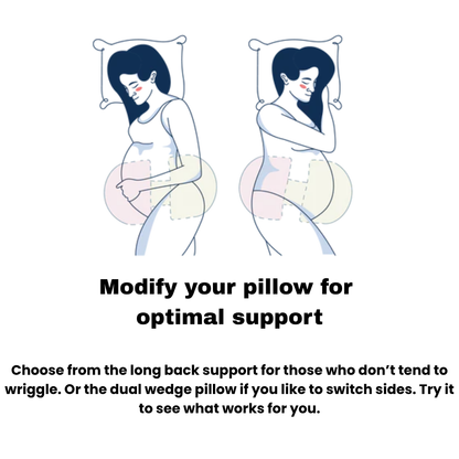 Adjustable Pregnancy Pillow with Full Body Support – Side-Sleeping Maternity Pillow for Pregnant Women | Back & Hip Pain Relief Body Pillow