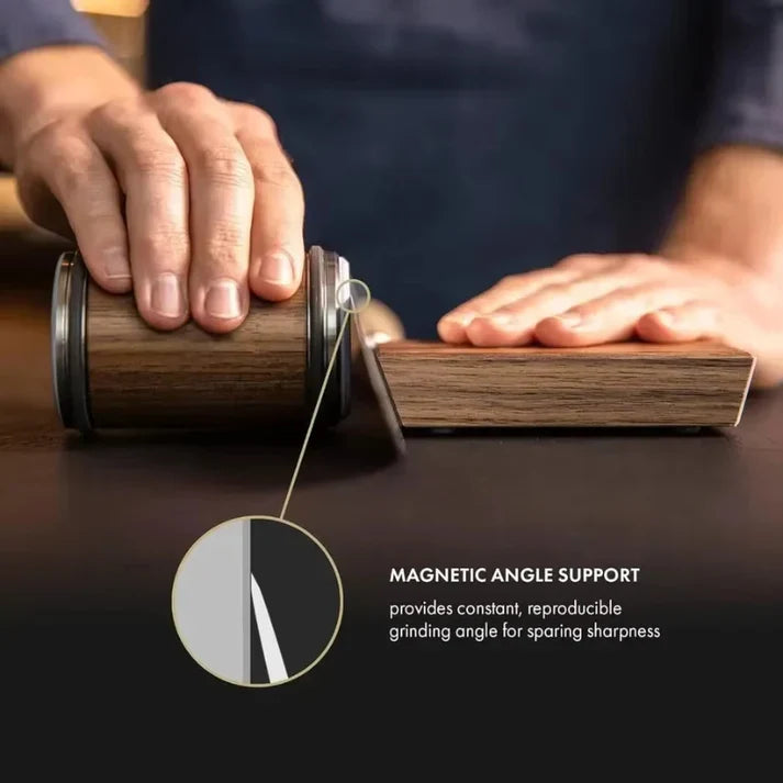 Knife Sharpener Roll System for Kitchen Knives - Easy 15° Degree Sharpening Tool for Precision Edge Maintenance
