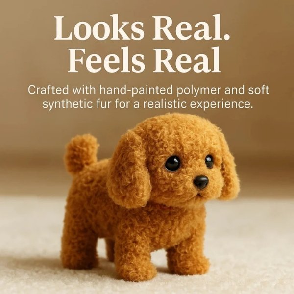 Realistic Interactive Toy Robot Puppy with Smart Features for Kids and Pet Lovers