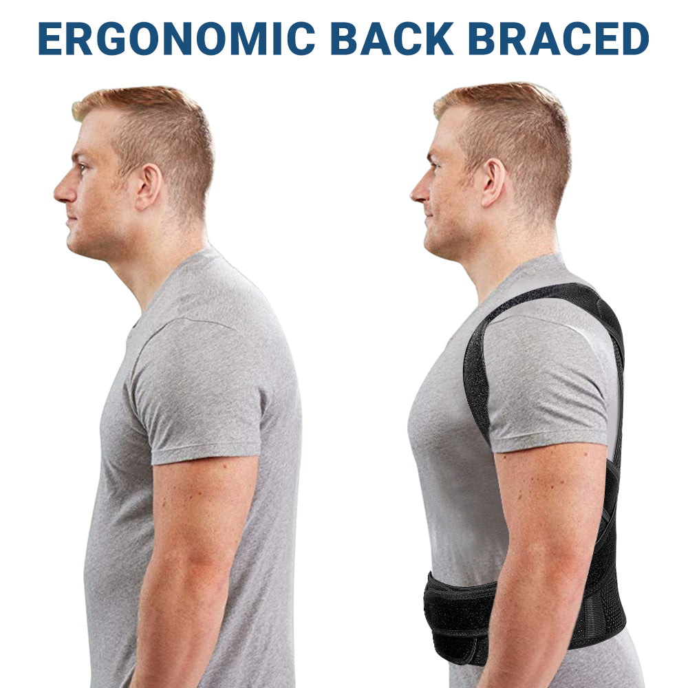 Unisex Back Brace Support Posture Corrector | Adjustable, Lightweight Design for Back Pain Relief & Support During Heavy Lifting