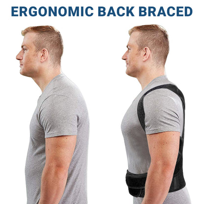 Unisex Back Brace Support Posture Corrector | Adjustable, Lightweight Design for Back Pain Relief & Support During Heavy Lifting