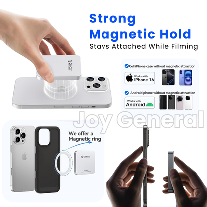 Magnetic Portable SSD 1TB/2TB – Ultra-Fast 2000MB/s Portable External Hard Drive for iPhone 15/16/17 ProRes, Laptop & PC