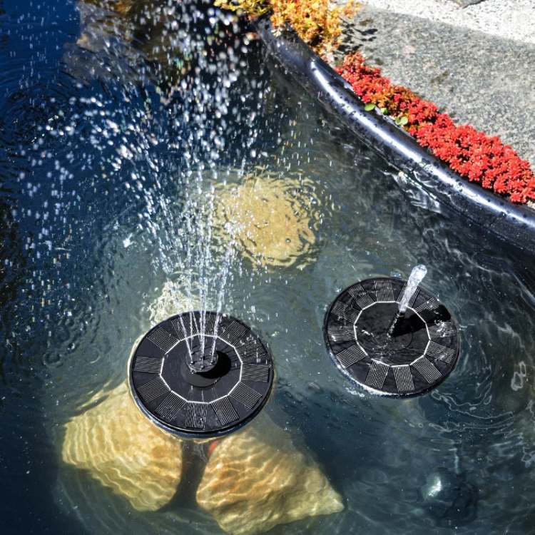 Solar-Powered Water Dancing Fountain with LED Lights for Garden, Patio & Outdoor Decor