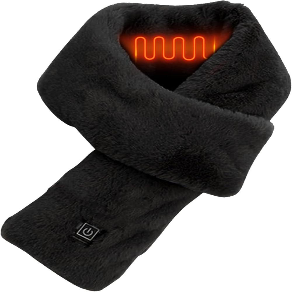 Heated Faux Fur Scarf | Soft, Stylish, and Winter Accessory