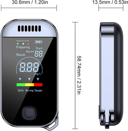 Professional Breathalyzer Test Alcohol Meter | High-Precision, Contactless Design Ideal for Car Breathalyzer Testing & Safe Driving alcohol Testing