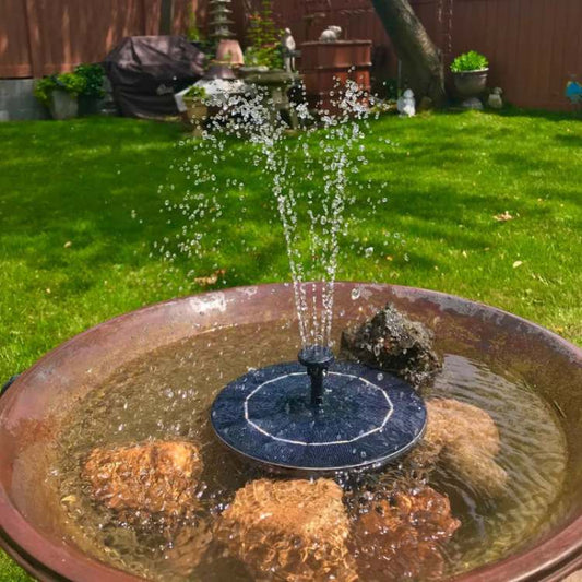 Solar-Powered Water Dancing Fountain with LED Lights for Garden, Patio & Outdoor Decor