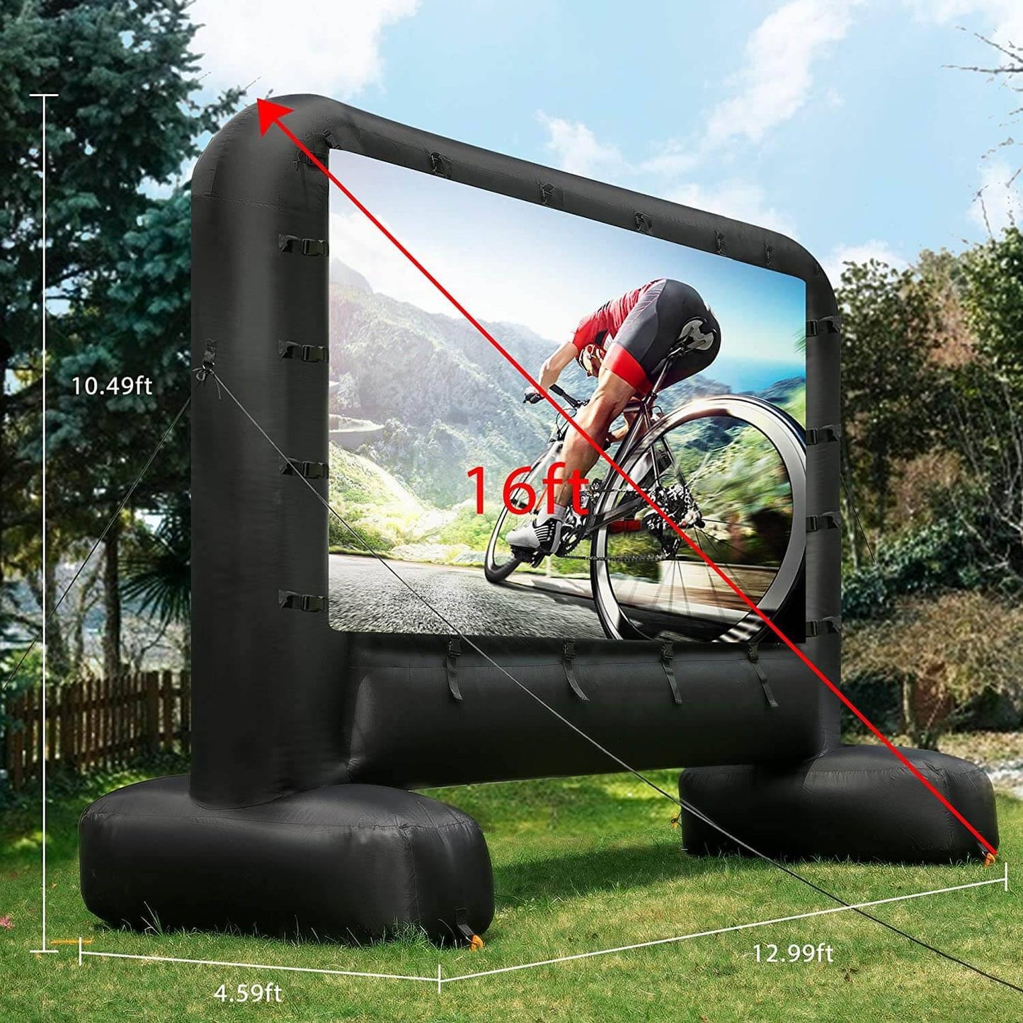 Outdoor Movie Screen And Projector | Weatherproof, Quick Setup & Perfect for Backyard Movie Nights