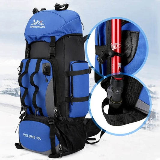 90L Ultra-Light Waterproof Hiking Backpack for Outdoor Adventures & Camping