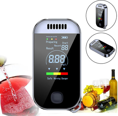 Professional Breathalyzer Test Alcohol Meter | High-Precision, Contactless Design Ideal for Car Breathalyzer Testing & Safe Driving alcohol Testing
