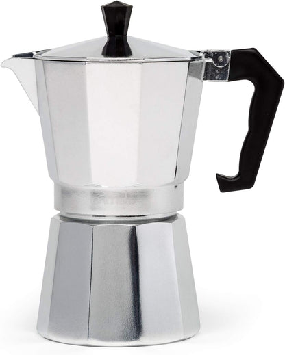 Classic Stovetop Espresso Maker | Durable Aluminum, 150ml Capacity & Ideal for Home Brewing and Camping