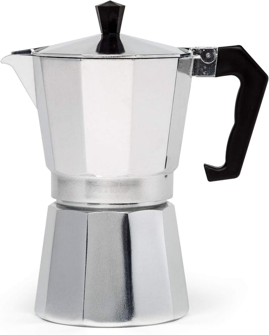 Classic Stovetop Espresso Maker | Durable Aluminum, 150ml Capacity & Ideal for Home Brewing and Camping