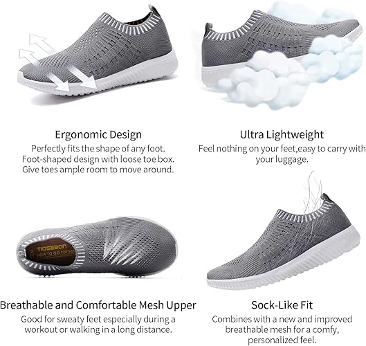 SupportEase™ Women’s Orthopedic Shoes Slip-On Trainers | Lightweight, Breathable & Supportive for Running, Walking & Everyday Wear