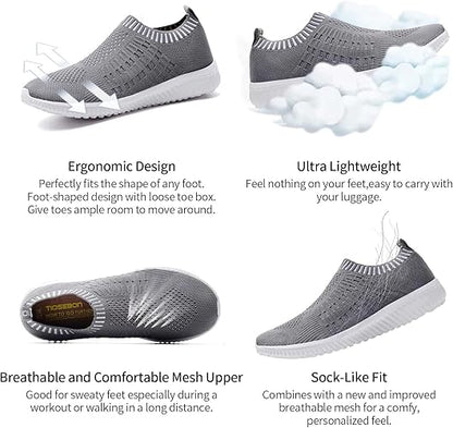 SupportEase™ Women’s Orthopedic Shoes Slip-On Trainers | Lightweight, Breathable & Supportive for Running, Walking & Everyday Wear