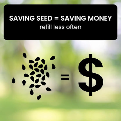 Squirrel-Proof Bird Feeder with Spinning Mechanism and 5 lb Seed Capacity for Wild Birds in Backyard Gardens