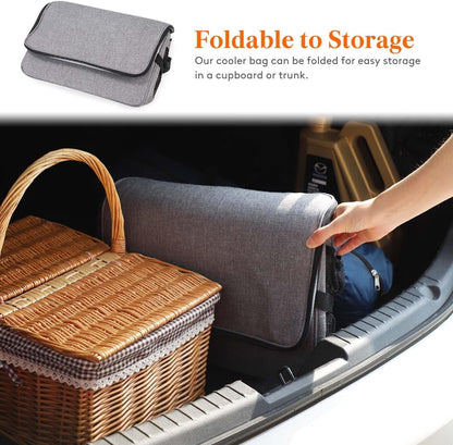 33L Waterproof Cooler Bag | Insulated, Spacious & Ideal for Picnics, Beach Days, Hiking, and Outdoor Activities