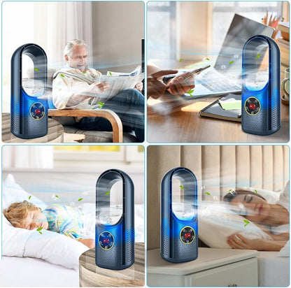Bladeless Portable Air Conditioner | Ultra-Quiet, Ergonomic Design & Ideal for Home and Office Use