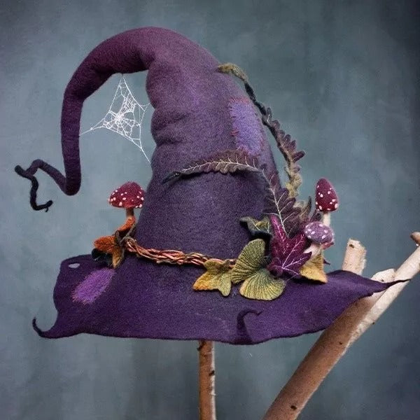 Felt Witch Hats for Halloween | Handmade, Adjustable & Comfortable for Halloween Parties and Trick-or-Treating