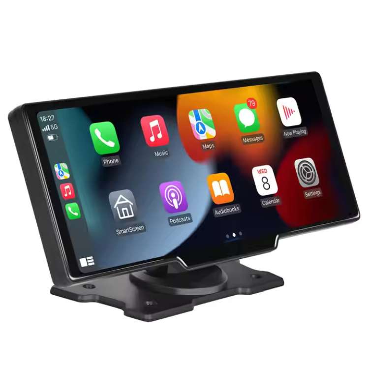 Wireless CarPlay & Android Auto Display - 10.25” Touchscreen Monitor for Cars & Trucks