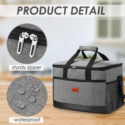 33L Waterproof Cooler Bag | Insulated, Spacious & Ideal for Picnics, Beach Days, Hiking, and Outdoor Activities