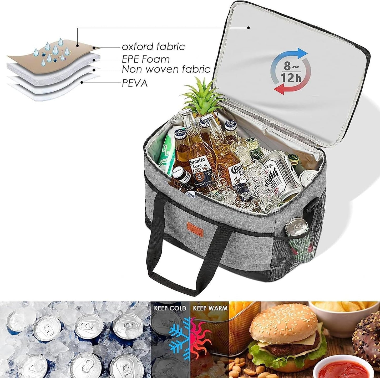 33L Waterproof Cooler Bag | Insulated, Spacious & Ideal for Picnics, Beach Days, Hiking, and Outdoor Activities