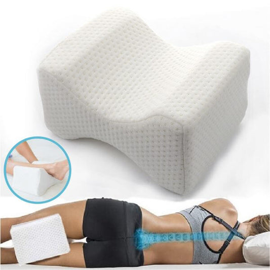 Memory Foam Knee Support Pillow for Side Sleepers - Ergonomic Leg Cushion for Pain Relief and Comfort