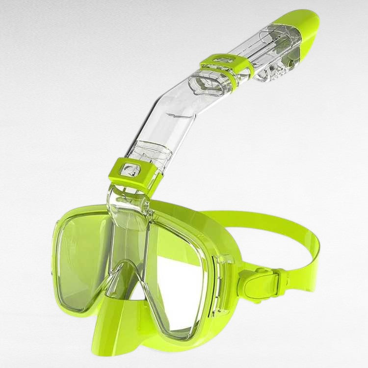 Foldable Snorkel Mask with Anti-Fog Lens for Clear Underwater Vision & Easy Storage
