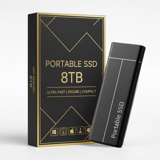 8TB Portable SSD External Hard Drive | High-Speed Data Transfer, Compact & Durable for Professionals and Creatives