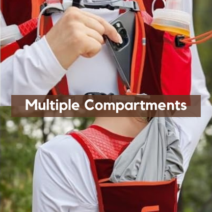 Hydration Running Vest for Trail Running, Lightweight and Adjustable, Ideal for Long-Distance Races and Outdoor Activities