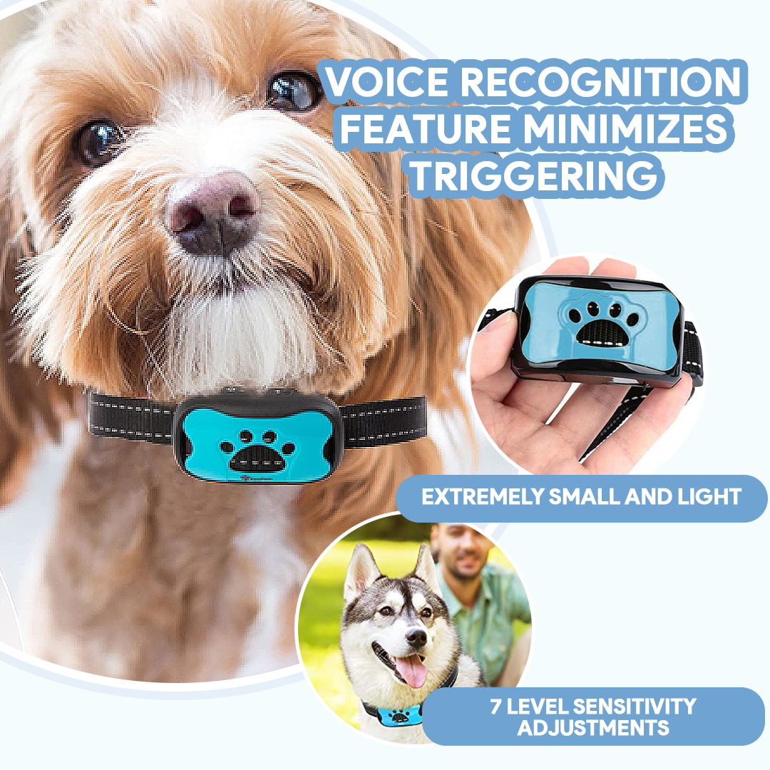 Anti-Bark Training Collar for Dogs - Adjustable Waterproof Device with Remote Control for Behavior Correction