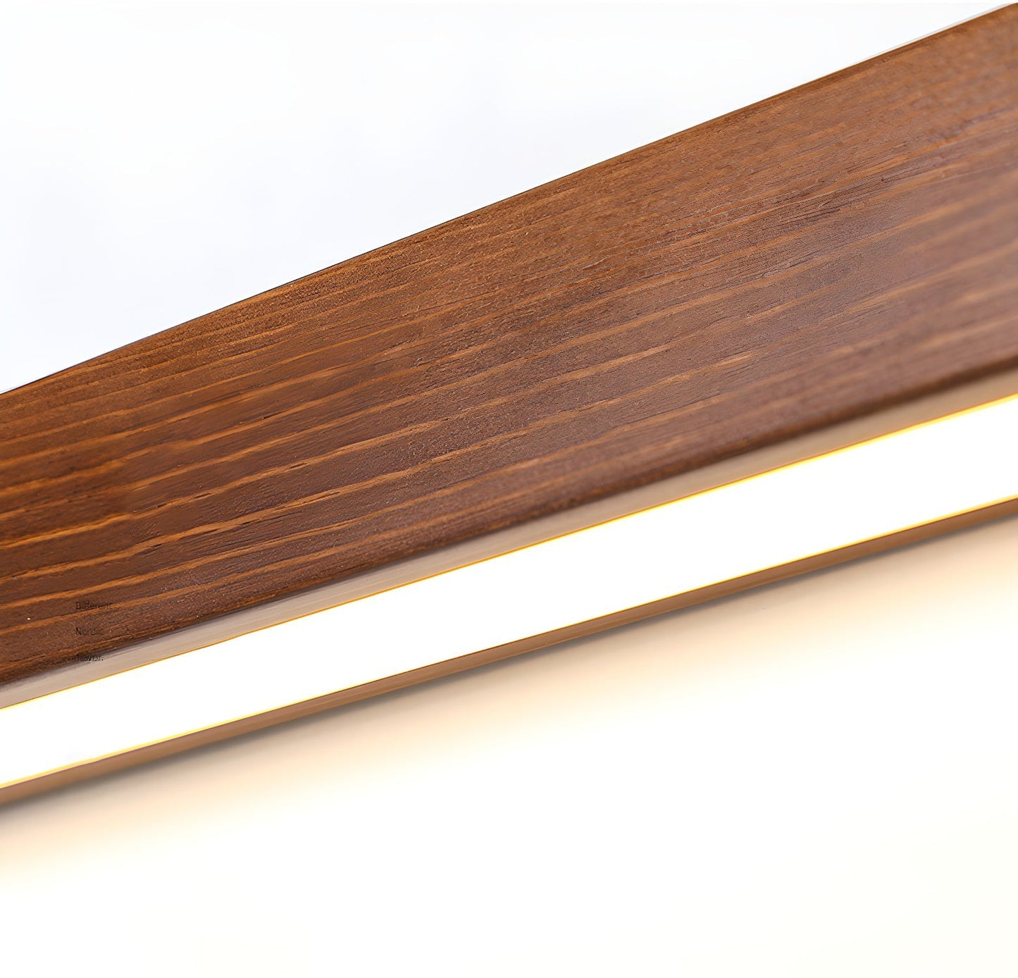 LED Linear Wood Wall Light Fixture - Rustic Design for Living Room & Hallway Lighting