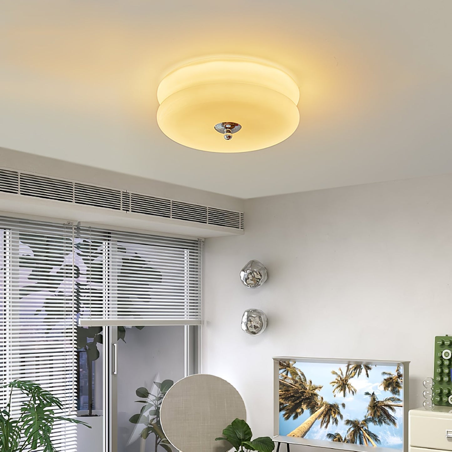 LED Art Deco Vintage Ceiling Light Fixture - Antique Style for Living Room & Dining Room Lighting