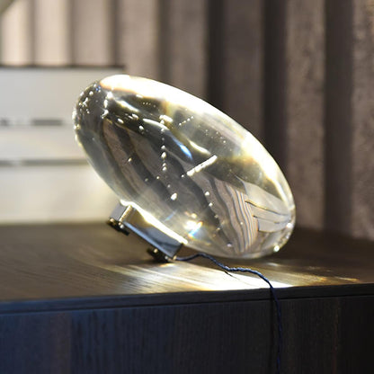 COB LED Table Lamp | Metal & Crystal, Warm to Cool Light Options for Indoor Use