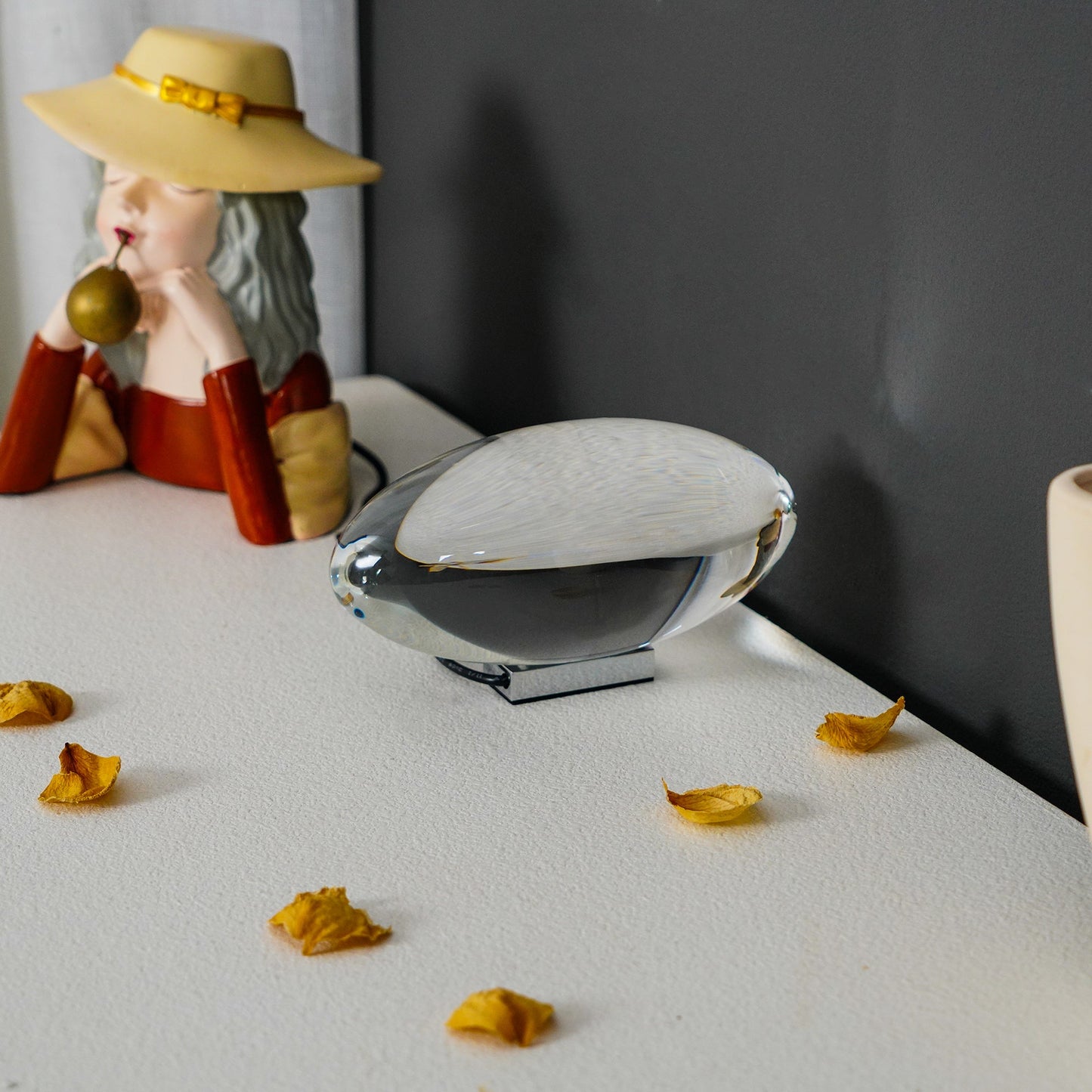 COB LED Table Lamp | Metal & Crystal, Warm to Cool Light Options for Indoor Use