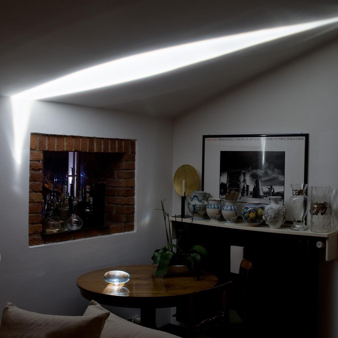 COB LED Table Lamp | Metal & Crystal, Warm to Cool Light Options for Indoor Use