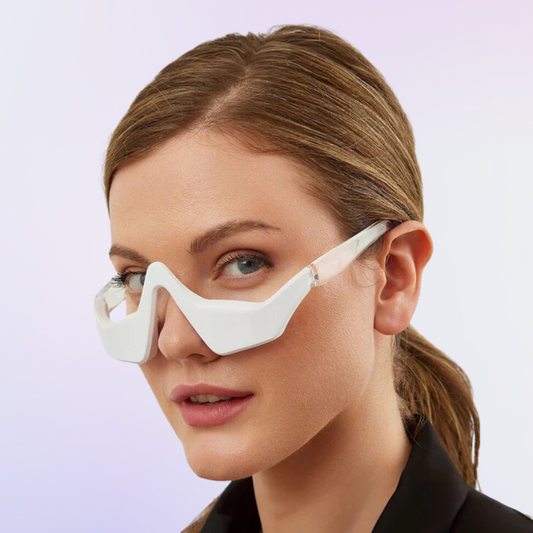 Under Eye Anti-Aging Glasses | Red Light Therapy & Microcurrents for Reducing Wrinkles, Dark Circles & Puffiness