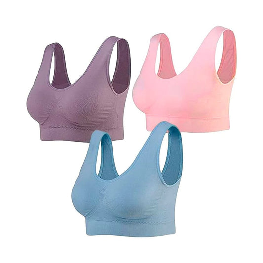 Seamless Comfort Bra for Women - Improved Fit Wireless Supportive Underwear for Everyday Wear