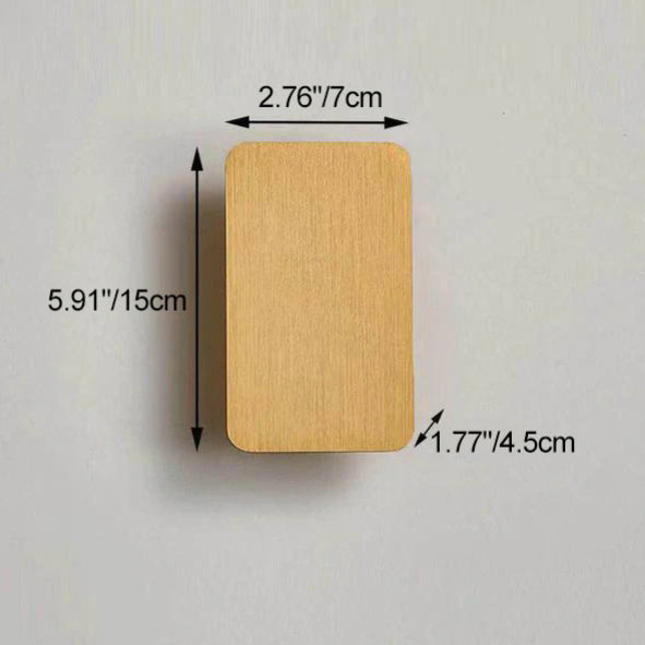 LED Wall Sconce Light Fixture - Nordic Minimalist Aluminum Rectangular 2-Light Panel for Modern Home Decor & Hallways